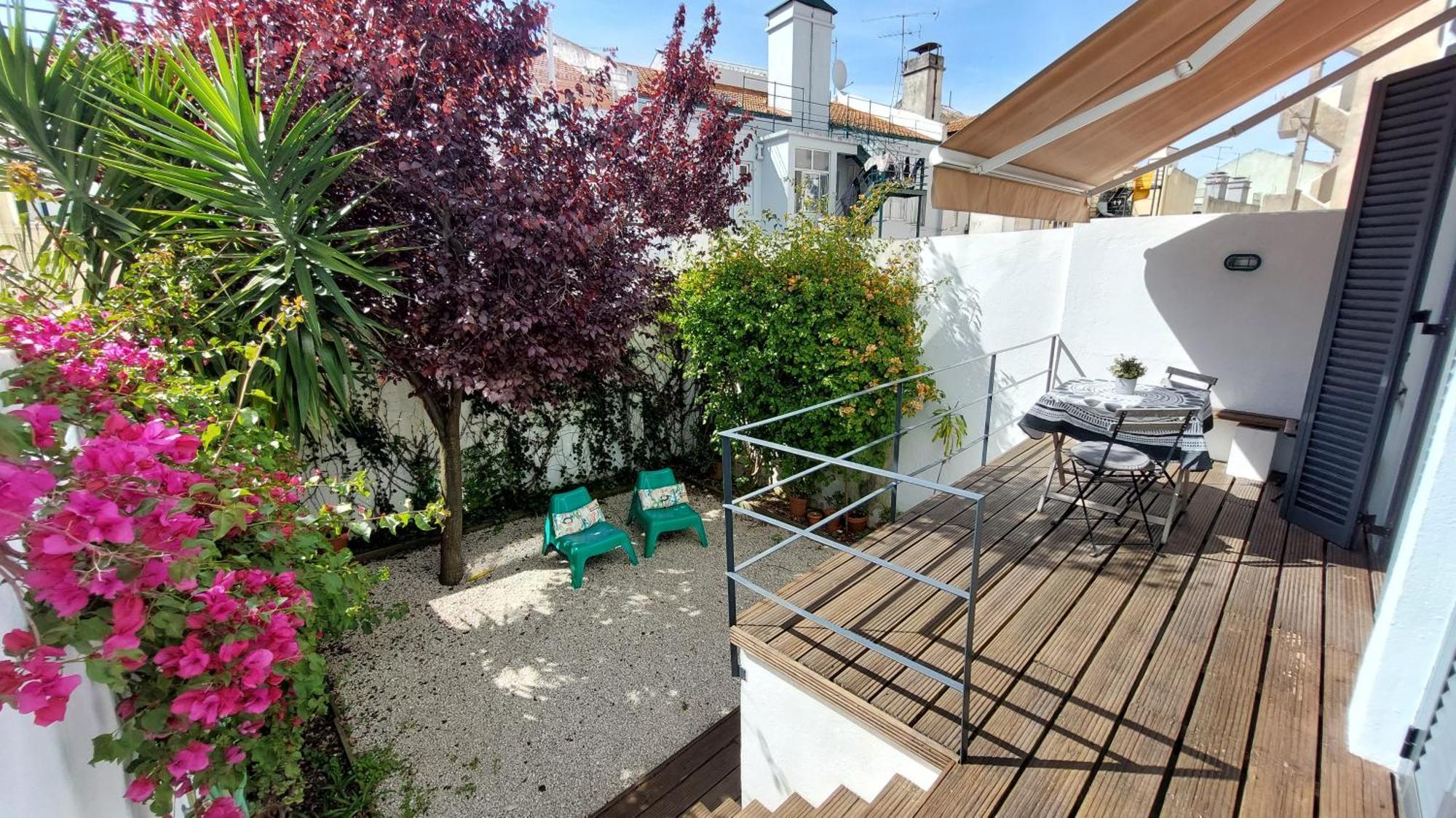 Apartment With Private Garden - Central Location Lissabon Exterior foto